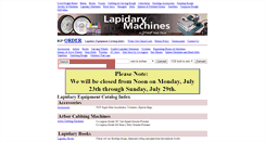 Desktop Screenshot of lapidarymachines.com